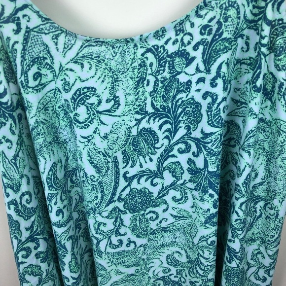 Free People Emily Slip Dress Blue & Green Floral - Picture 2 of 6